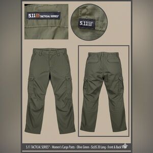 5.11 Tactical Women's Olive Cargo Pants